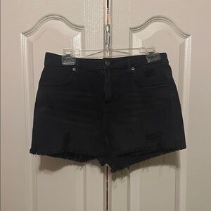 Aerie Black Distressed Women's Shorts